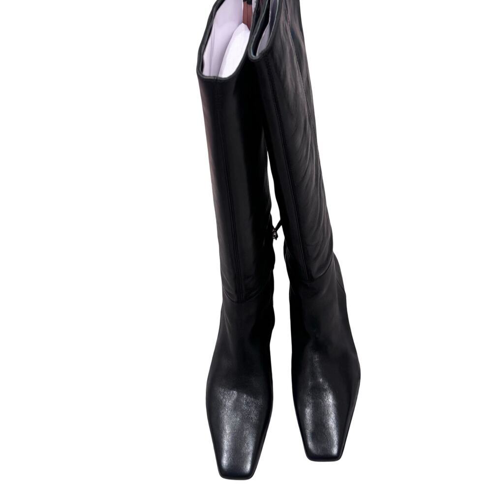 Madewell Women's The Lexie Tall Boot Blocked Heel Leather Black Size 8.5 NWOB - Picture 4 of 8